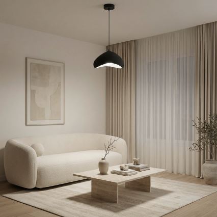 Brilagi - Hängeleuchte WABI SABI mit Kabel, 1xE27/40W/230V, Ø 33 cm, schwarz