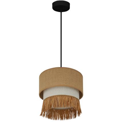 Brilagi - Hängeleuchte WINNETOU BOHO 1xE27/15W/230V d 25 cm braun/cremefarben