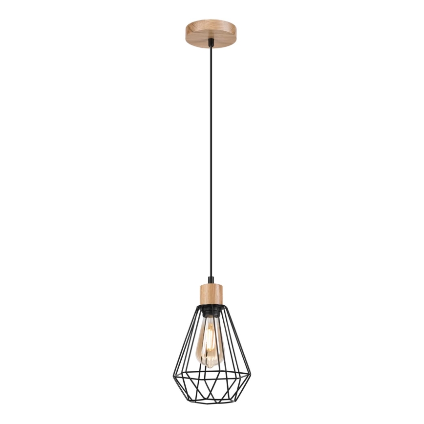 Brilagi - Hängeleuchte WOODY BASKET 1xE27/60W/230V Eiche