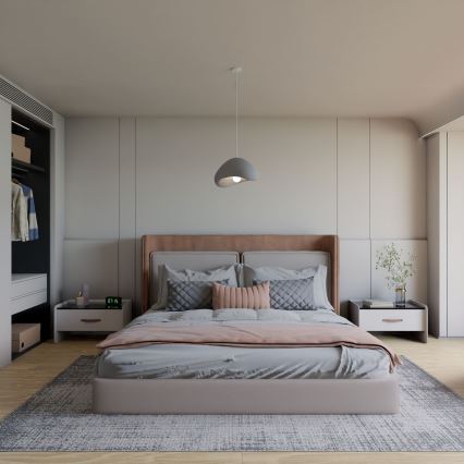 Brilagi - Kabelpendelleuchte WABI SABI 1xE27/40W/230V grau