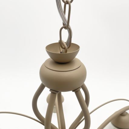 Brilagi - Kronleuchter an Kette ANTICO MODERN 5xE27/60W/230V beige