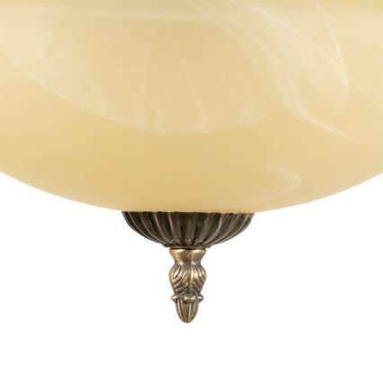 BRILAGI - Kronleuchter an Kette DAHLIA 9xE27/40W/230V Ø 74 cm Messing