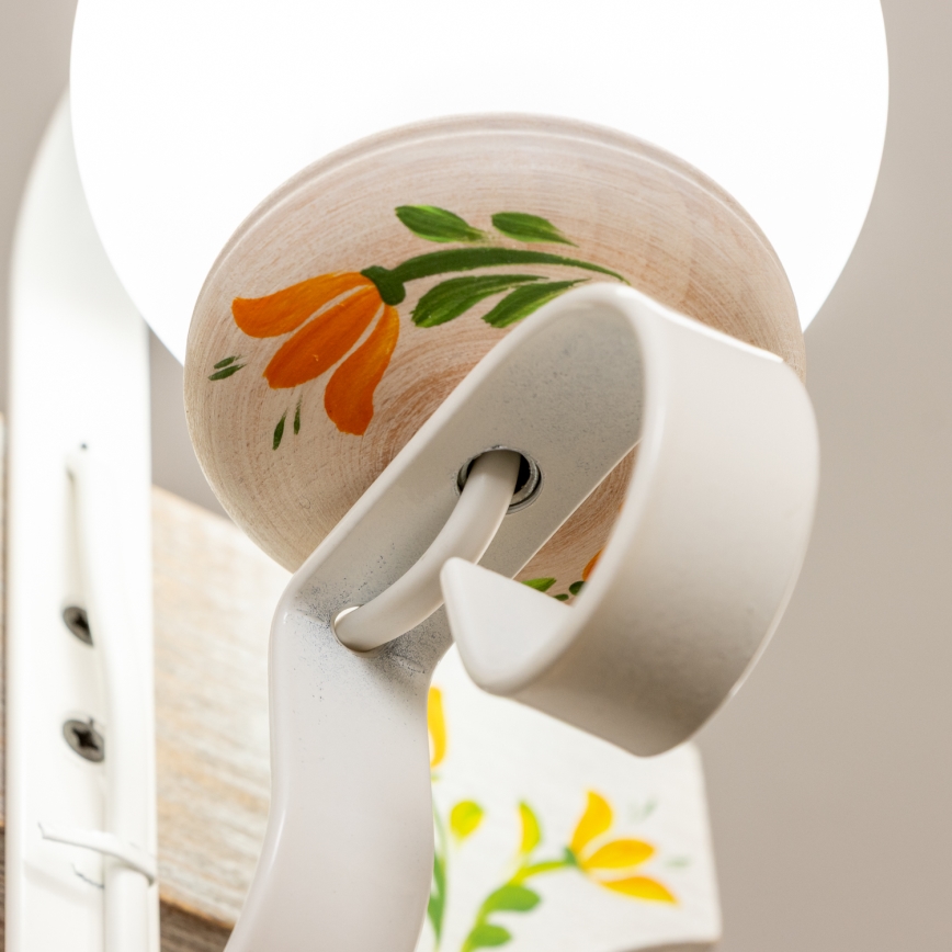 Brilagi - Kronleuchter an Kette QUEEN 2xE14/40W/230V Buche/cremefarben