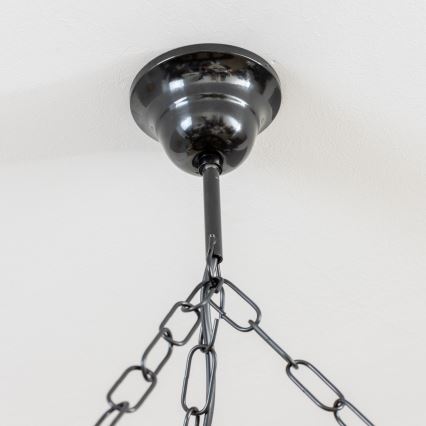 Brilagi - Kronleuchter an Kette ROATA 5xE14/40W/230V Ø 70 cm Buche/Nussbaum