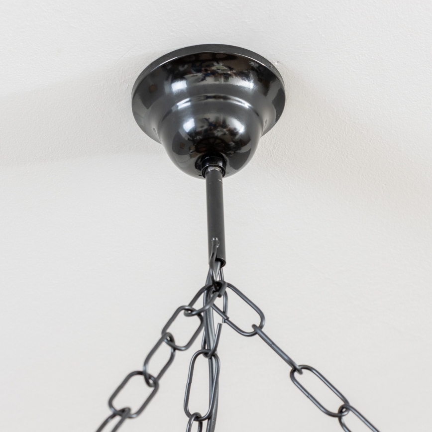 Brilagi - Kronleuchter an Kette ROATA 5xE14/40W/230V Ø 70 cm Buche/Nussbaum