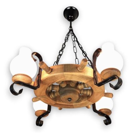 Brilagi - Kronleuchter an Kette TIMONA 4xE14/40W/230V Buche