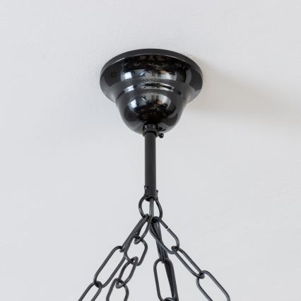 Brilagi - Kronleuchter an Kette TIMONA 8xE14/40W/230V Ø 70 cm Buche