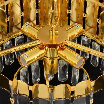 Brilagi - Kronleuchter mit Kette CRISTAL 5xE14/40W/230V Ø 38 cm