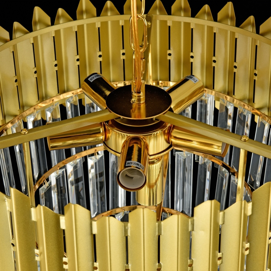 Brilagi - Kronleuchter mit Kette CRISTAL 5xE14/40W/230V Ø 45 cm