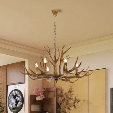 Brilagi - Kronleuchter mit Kette DEER 6xE14/10W/230V pr. 102 cm