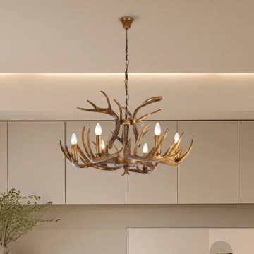 Brilagi - Kronleuchter mit Kette DEER 6xE14/10W/230V Ø 80 cm
