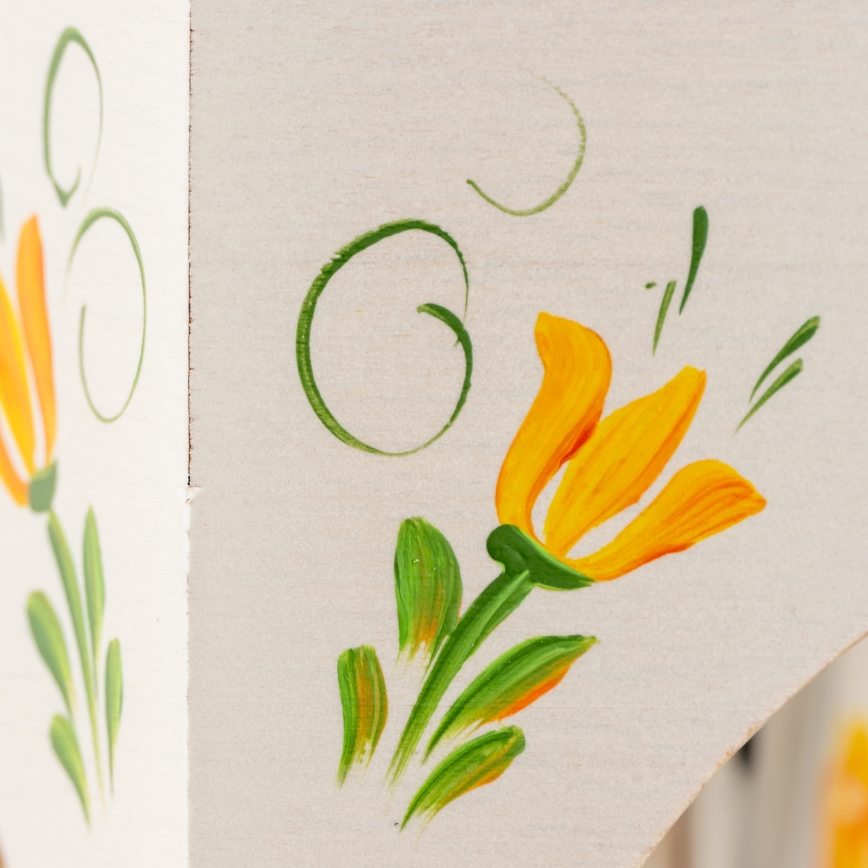 Brilagi - Kronleuchter mit Kette QUEEN 6xE14/40W/230V Buche/Creme