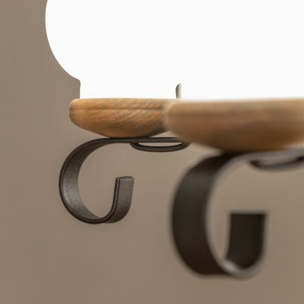 Brilagi - Kronleuchter mit Kette ROATA, 5xE14/40W/230V, Ø 50 cm, Buche