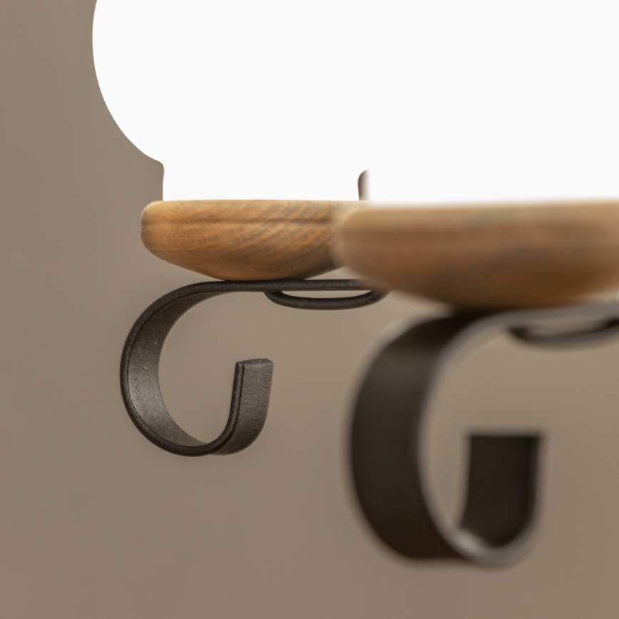 Brilagi - Kronleuchter mit Kette ROATA, 5xE14/40W/230V, Ø 50 cm, Buche