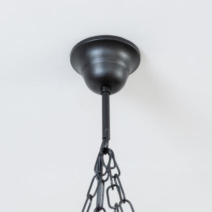 Brilagi - Kronleuchter mit Kette TIMONA 4xE14/40W/230V Ø 50 cm Buche/Nussbaum