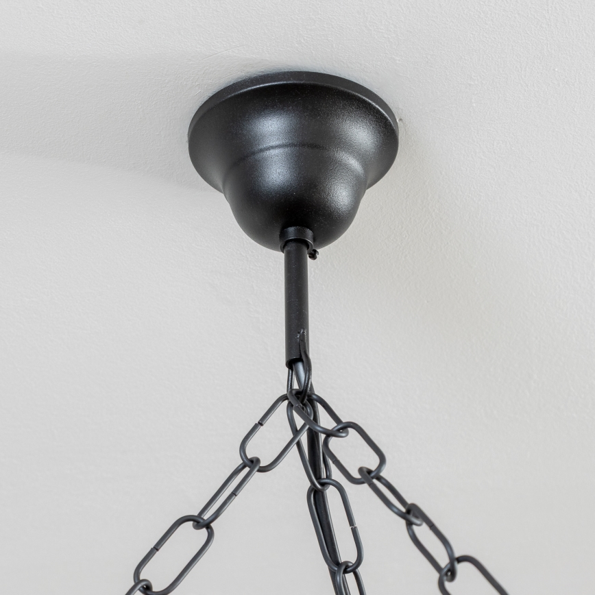 Brilagi - Kronleuchter ROATA mit Kette, 6xE14/40W/230V, Ø 70 cm, Buche