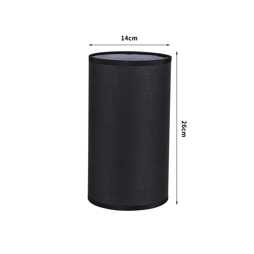 Brilagi - Lampenschirm für Tischlampe TABLON E27 Ø 14 cm schwarz