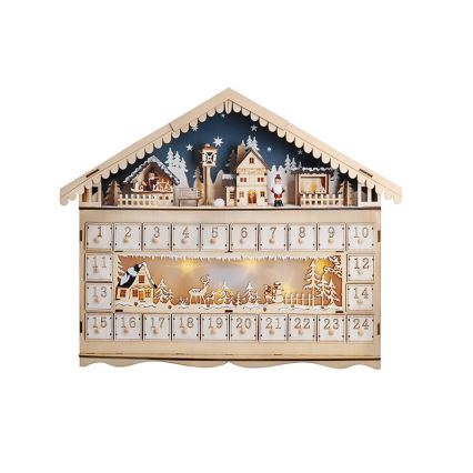 Brilagi - LED-Adventskalender LED/2xAA Kiefer