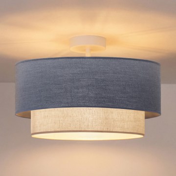 Brilagi - LED-Anbau-Deckenleuchte BOHO ECO 1xE27/10W/230V Ø 40 cm blau/creme