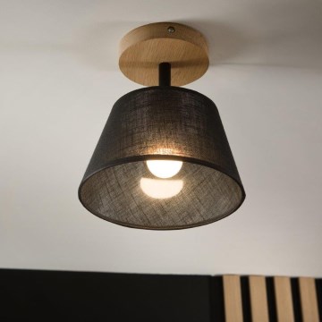 Brilagi - LED  Anbauleuchte ANTHONY 1xE14/60W/230V Eiche/schwarz