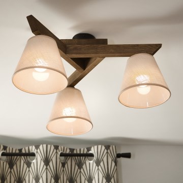 Brilagi - LED  Anbauleuchte ANTHONY 3xE14/40W/230V Eiche/beige