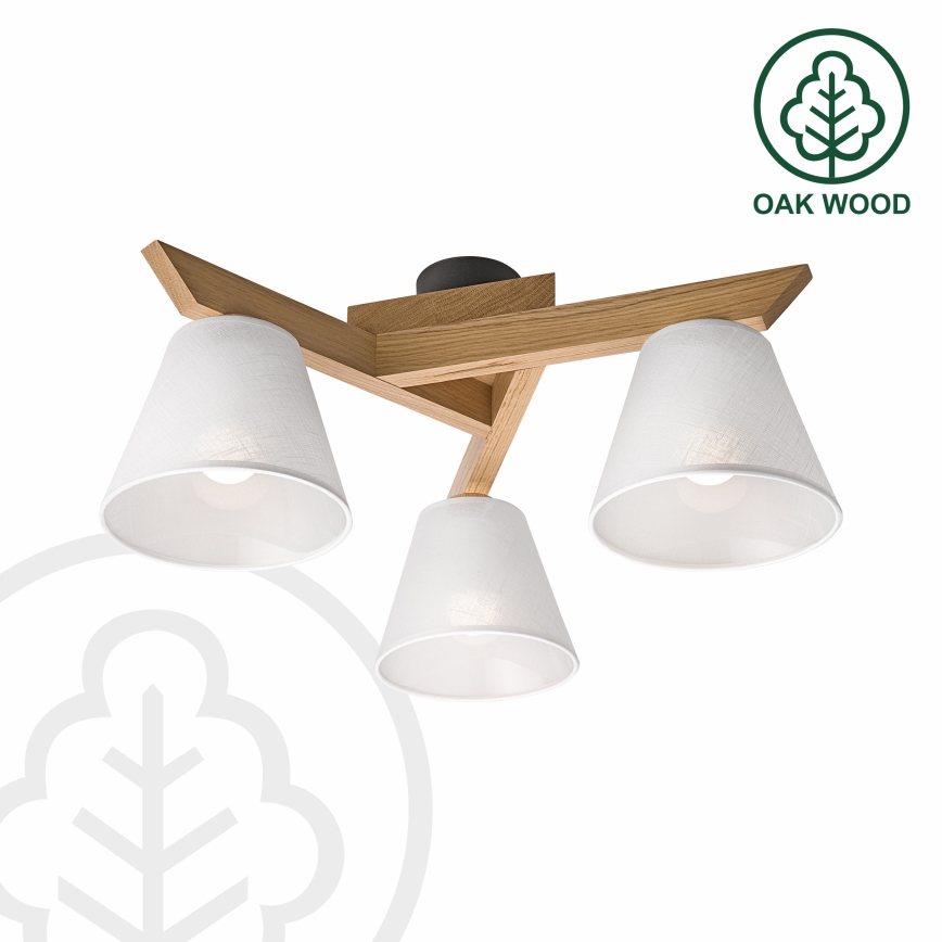 Brilagi - LED  Anbauleuchte ANTHONY 3xE14/40W/230V Eiche/weiß