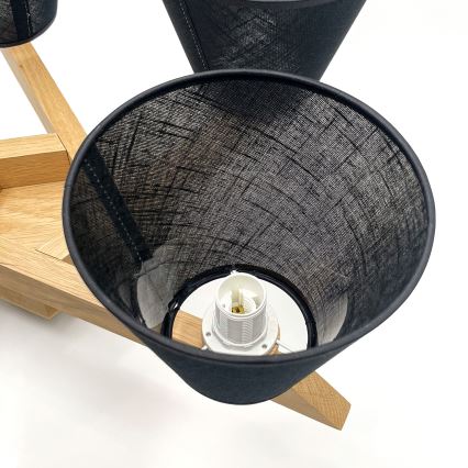 Brilagi - LED  Anbauleuchte ANTHONY 5xE14/40W/230V Eiche/schwarz
