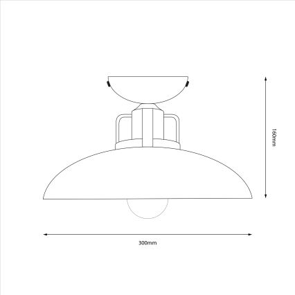 Brilagi - LED Anbauleuchte FLAMENGO 1xE27/60W/230V blau
