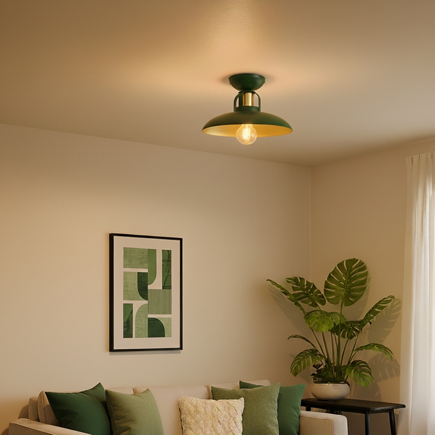 Brilagi - LED Anbauleuchte FLAMENGO 1xE27/60W/230V grün