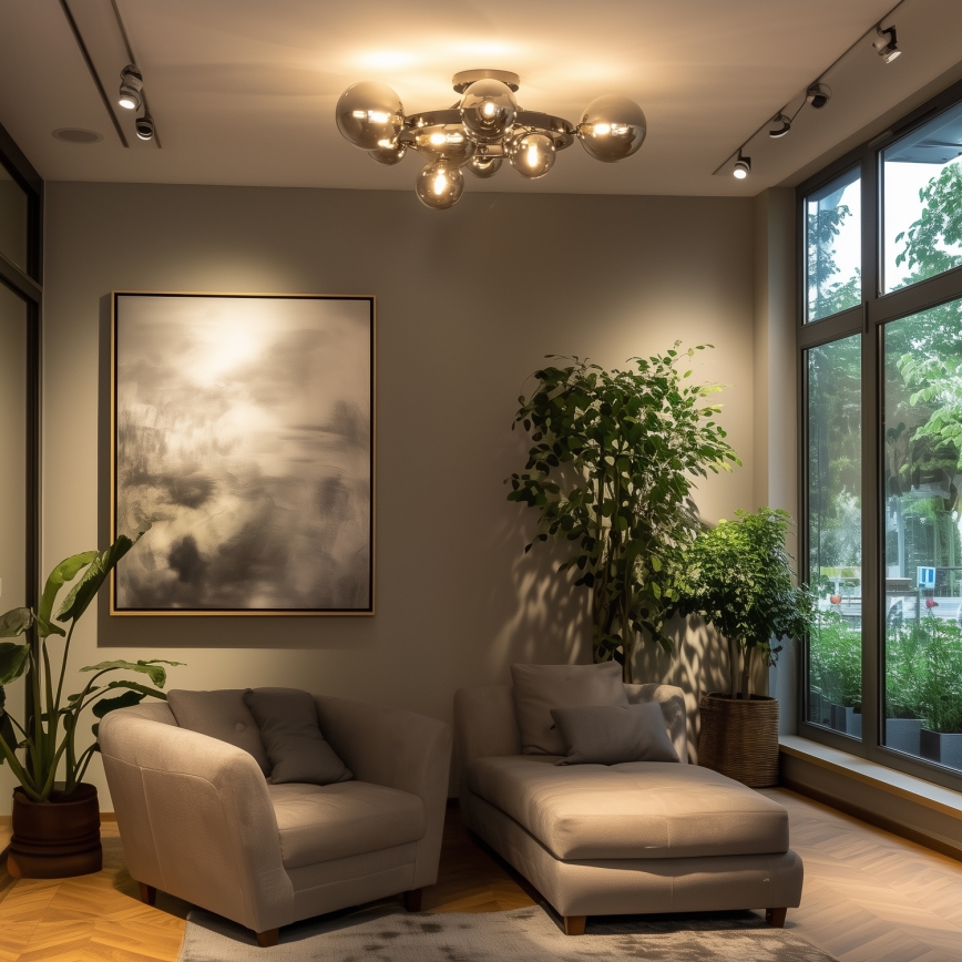 Brilagi - LED-Anbauleuchte MILLA 10xG9/3W/230V glänzendes Chrom/rauchig