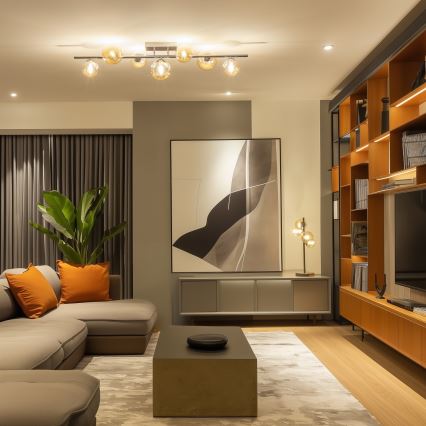 Brilagi - LED-Anbauleuchte MILLA 7xG9/3W/230V glänzendes Chrom/golden