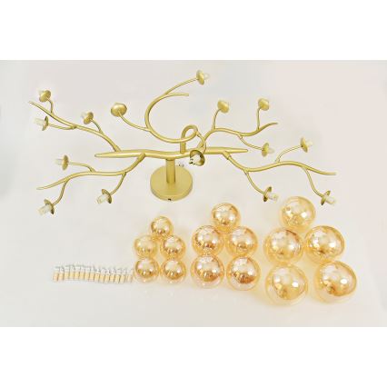 Brilagi - LED-Anbauleuchte MISTEL 15xG9/3W/230V golden