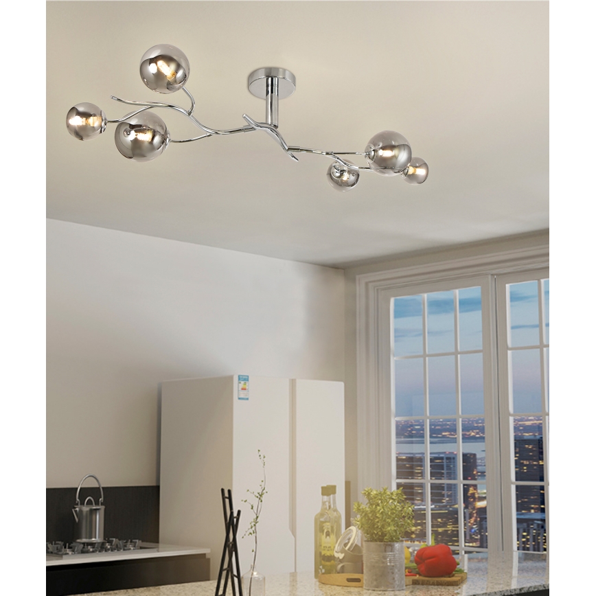 Brilagi - LED-Anbauleuchte MISTEL 6xG9/3W/230V glänzendes Chrom/rauchig