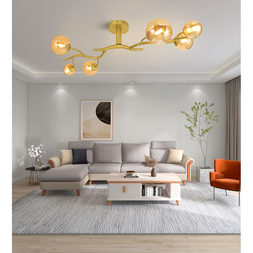 Brilagi - LED-Anbauleuchte MISTEL 6xG9/3W/230V golden