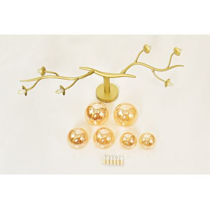Brilagi - LED-Anbauleuchte MISTEL 6xG9/3W/230V golden