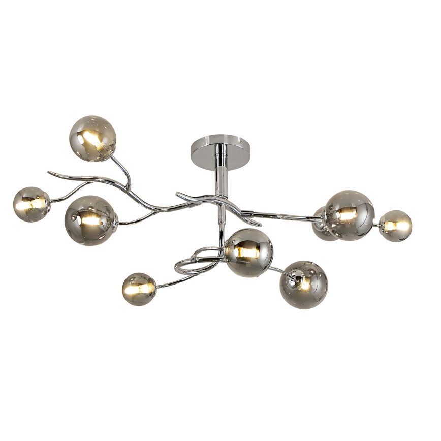 Brilagi - LED-Anbauleuchte MISTEL 9xG9/3W/230V glänzendes Chrom/rauchig