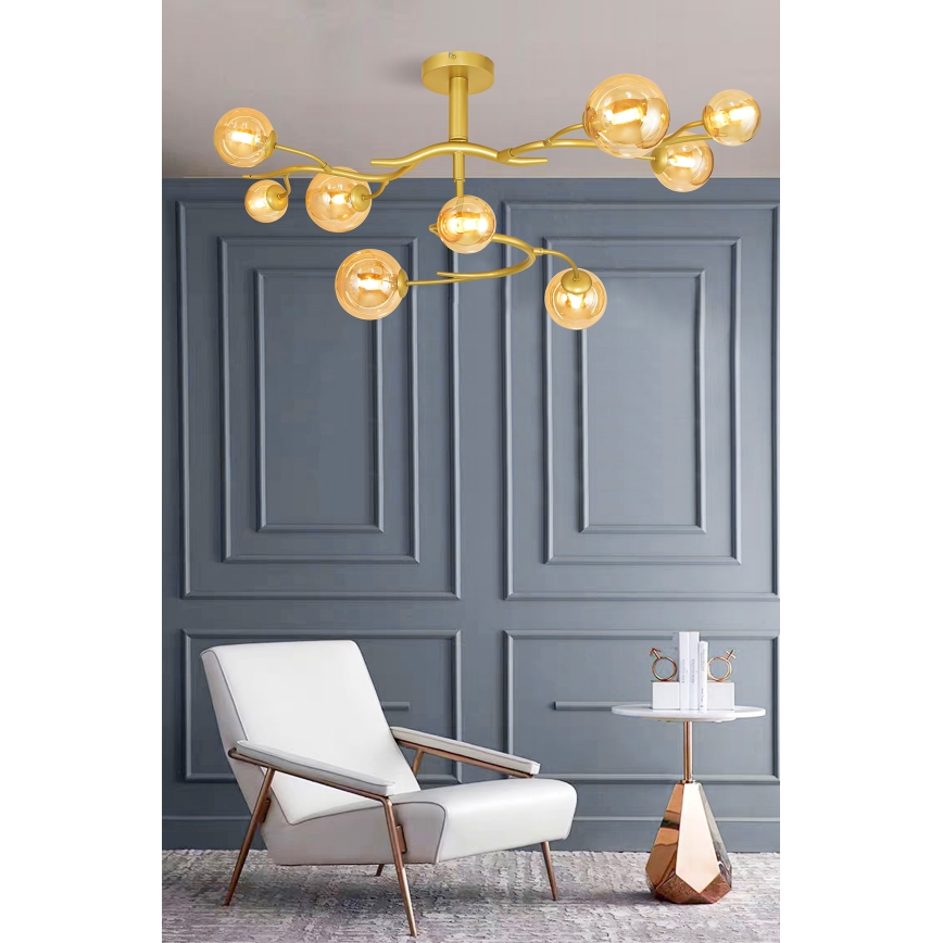 Brilagi - LED-Anbauleuchte MISTEL 9xG9/3W/230V golden