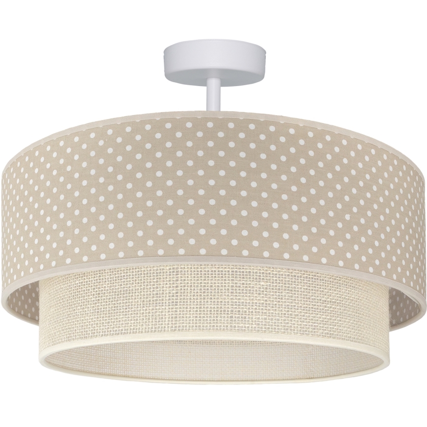 Brilagi - LED-Aufbau-Deckenleuchte BOHO BOBO 1xE27/60W/230V Ø 40 cm, gepunktet, beige/creme