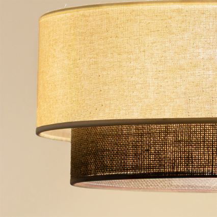 Brilagi - LED-Aufbau-Deckenleuchte BOHO-STIL 3xE27/15W/230V Ø 80 cm creme/braun