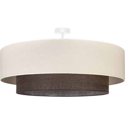 Brilagi - LED-Aufbau-Deckenleuchte BOHO-STIL 3xE27/15W/230V Ø 80 cm creme/braun