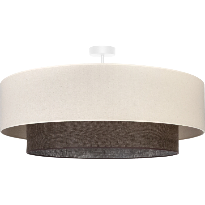 Brilagi - LED-Aufbau-Deckenleuchte BOHO-STIL 3xE27/15W/230V Ø 80 cm creme/braun