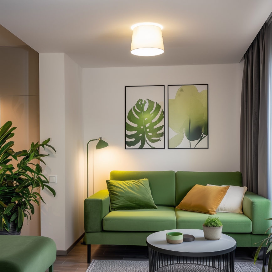 Brilagi - LED Aufbau-Deckenleuchte CERIA 1xE27/40W/230V Ø 30 cm beige