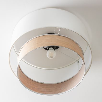 Brilagi - LED-Aufbau-Deckenleuchte CERIA 1xE27/40W/230V Ø 50 cm weiß/beige