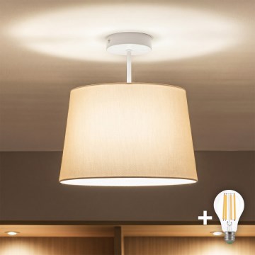 Brilagi - LED-Aufbau-Deckenleuchte CERIA 1xE27/60W/230V Ø 30 cm weiß/beige