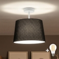 Brilagi - LED-Aufbau-Deckenleuchte CERIA 1xE27/60W/230V Ø 30 cm weiß/schwarz