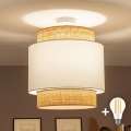 Brilagi - LED-Aufbau-Deckenleuchte CERIA 1xE27/60W/230V Ø 40 cm beige/weiß