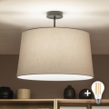 Brilagi - LED-Aufbau-Deckenleuchte CERIA 1xE27/60W/230V Ø 45 cm schwarz/grau