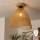 Brilagi - LED-Aufbau-Deckenleuchte CERIA BOHO 1xE27/40W/230V Ø 50 cm Braun/Eiche