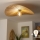 Brilagi - LED Aufbau-Deckenleuchte CERIA BOHO 1xE27/40W/230V Ø 80 cm Raffia/Eiche