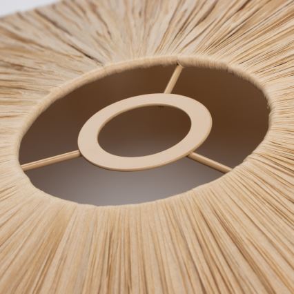 Brilagi - LED Aufbau-Deckenleuchte CERIA BOHO 1xE27/40W/230V Ø 80 cm Raffia/Eiche